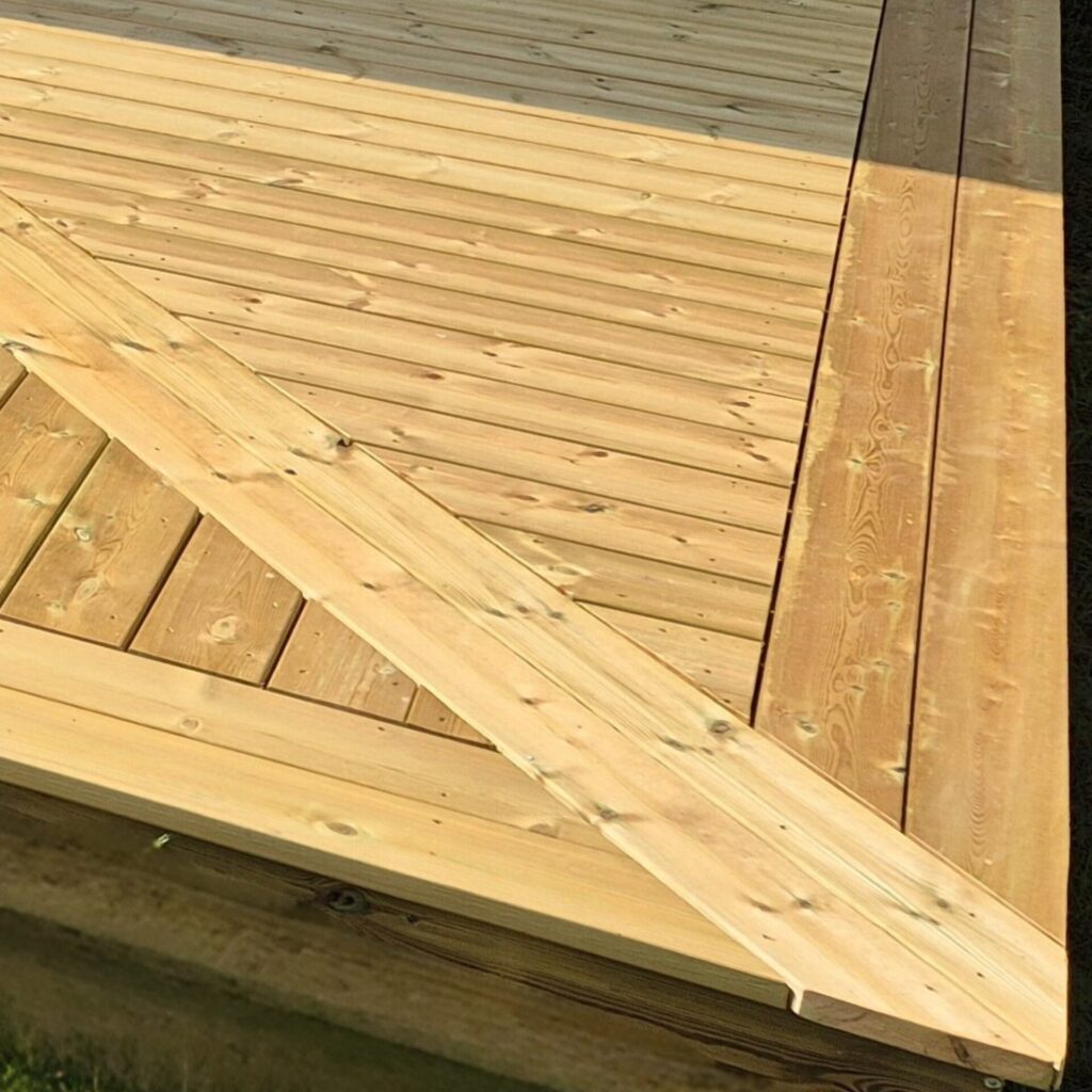 Träkonstruktion utomhus